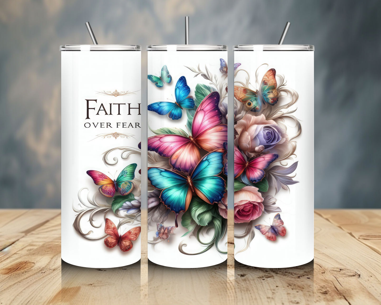Tumbler "Faith over Fear"
