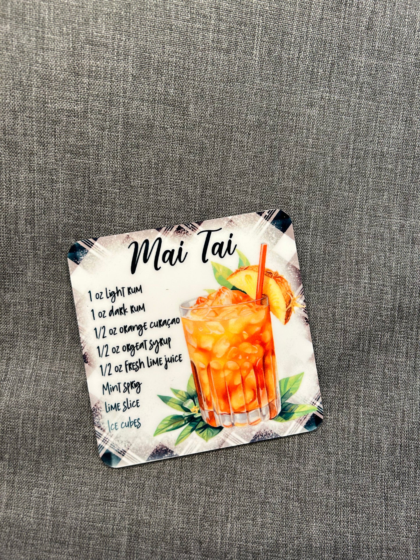 Tassen/Glasuntersetzer sublimiert "Mai Tai"