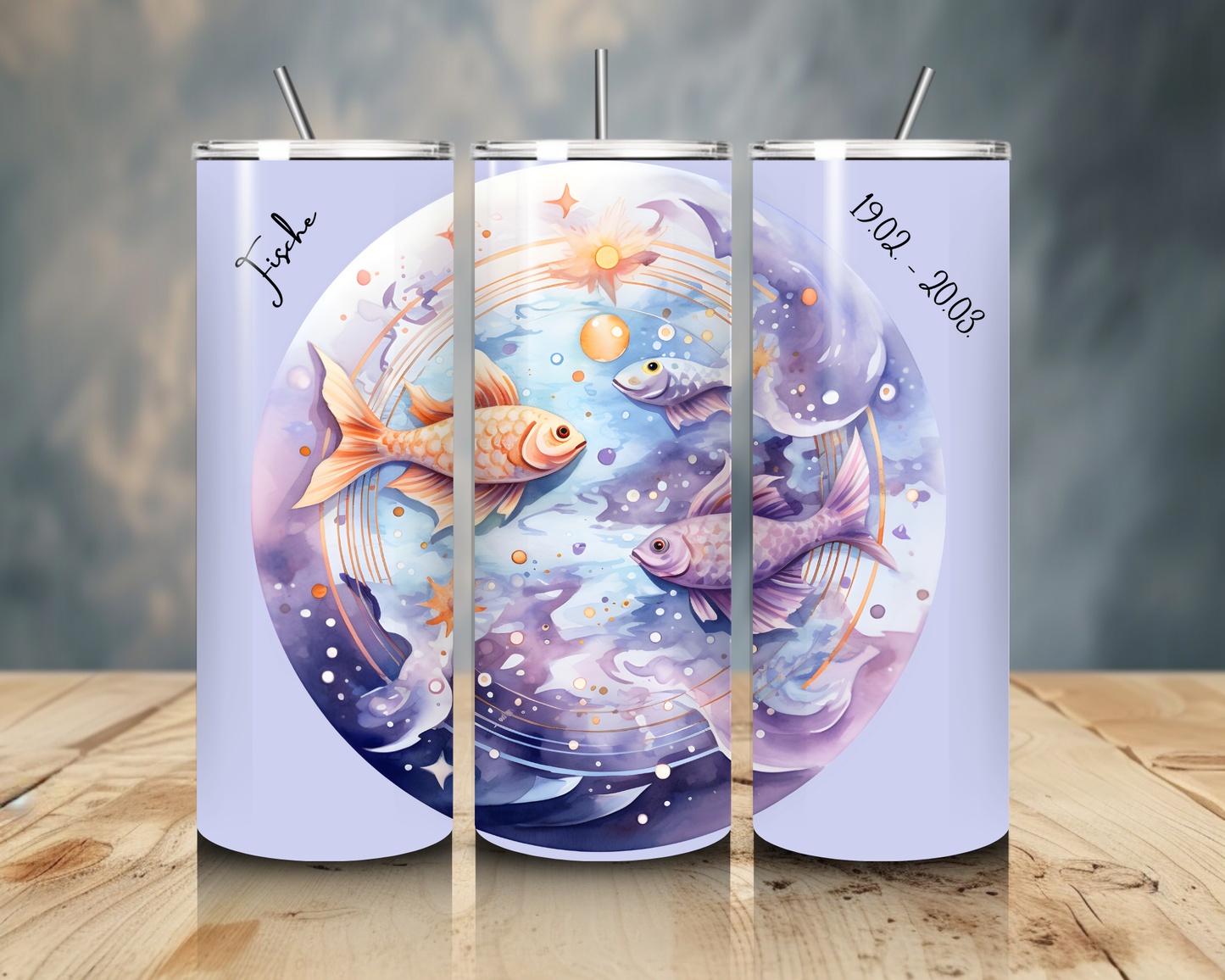 Tumbler "Sternzeichen Fisch"