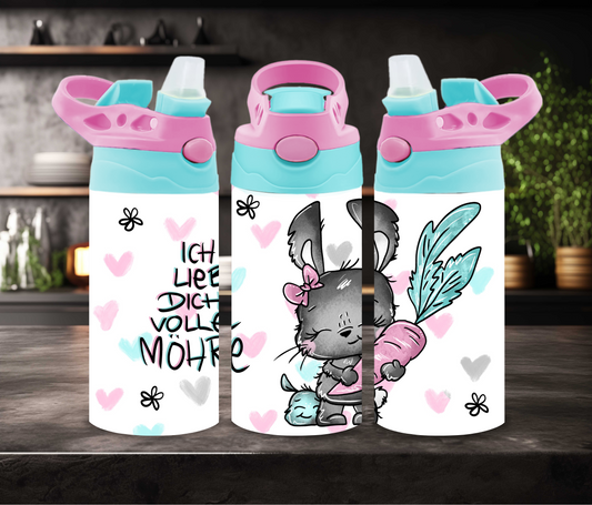 "Möhre" Kinder Thermosflasche 12oz/20oz