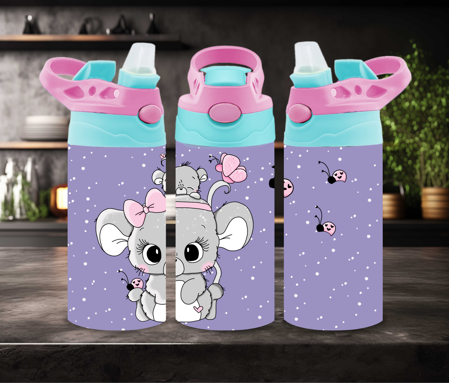 "Maus 4" Kinder Thermosflasche 12oz/20oz